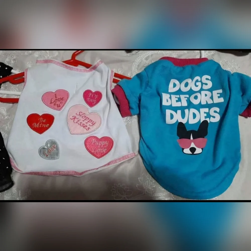 Size Small lot of 7 Dog Onesie Dress shirts Gently Worn